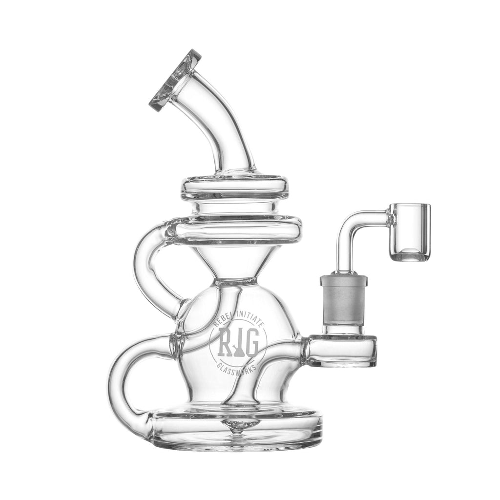 8" "Cyclone" Concentrate Rig - REBEL INITIATE GLASSWORKS